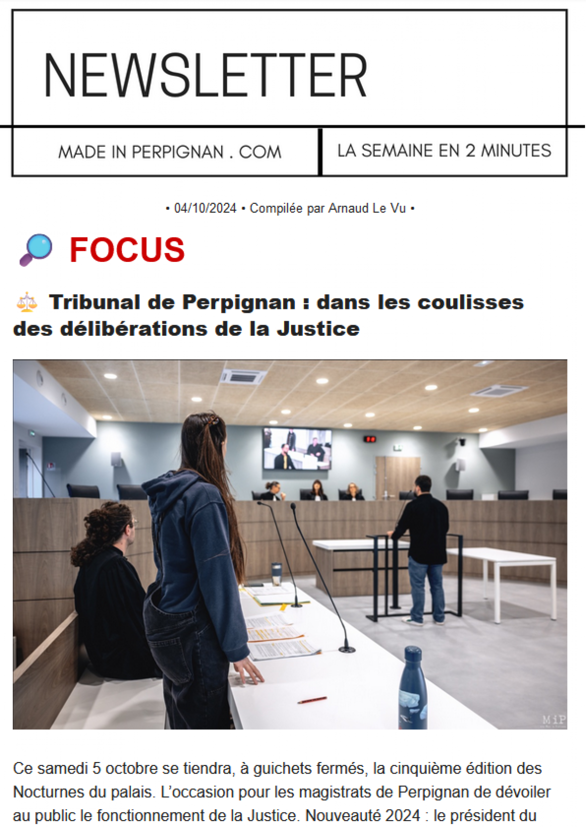 Le média Made In Perpignan améliore sa newsletter hebdomadaire