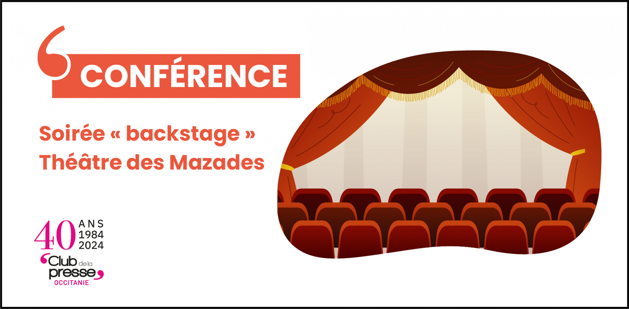 Soirée « Backstage » au Théâtre des Mazades